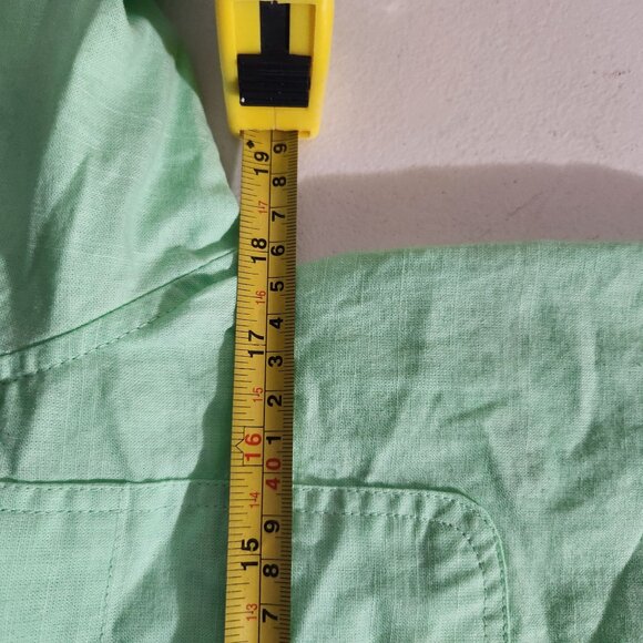 Universal Thread Shirt Womens Cropped Fit Mint Green Button-Up Shirt XS - Picture 7 of 14